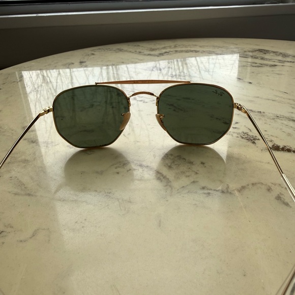 Ray-Ban gold aviator sunglasses 0RB3648 main image 5